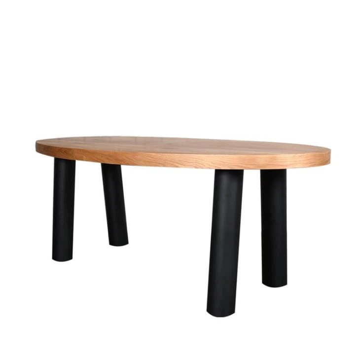 Walnut Wood Leather Dining Table Top