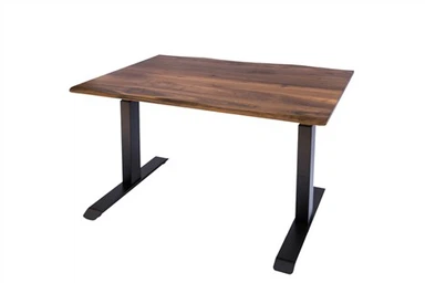 Meja Kantor Black Walnut Live Edge