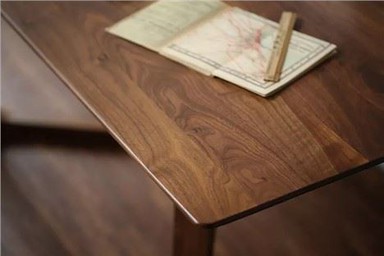 Atasan Meja Kayu Walnut Hitam