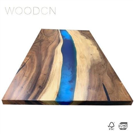 Meja Sungai Kayu Solid/atas meja