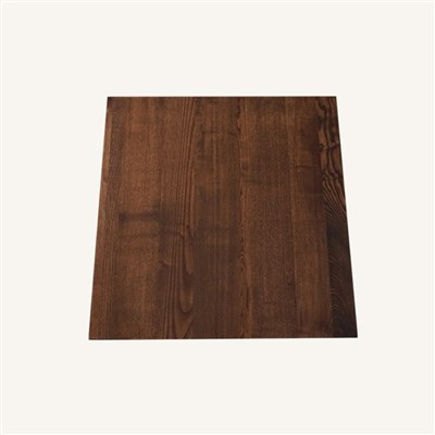 Solid Ash Wood Square Dining Table Top di Walnut Color Supplier