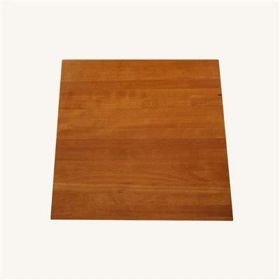 Meja restoran kayu beech solid atas warna ceri