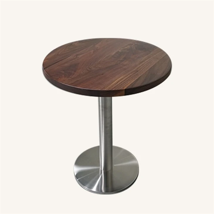 Solid NA Walnut Luxury Restaurant Dining Table Top Supplier best